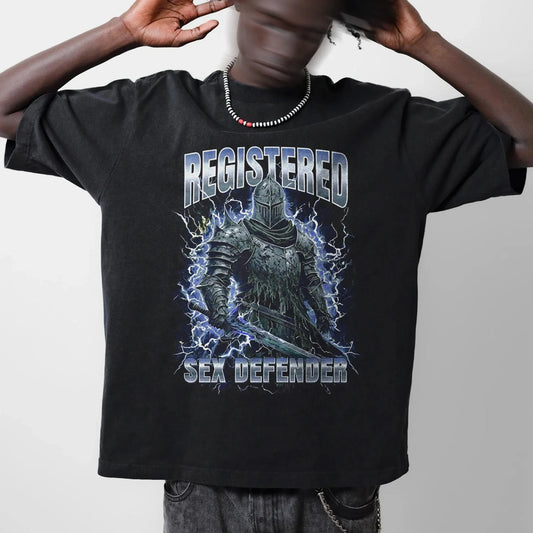 Registered Sex Defender Shirt Funny Shirts For Friends Funny 90s Graphic Tee Meme Shirt Humor Shirt Sarcastic Shirt